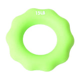 Max Silicone Hand Finger Grip Ring Muscle Power Training Exerciser Green 15LB - Aladdin Shoppers