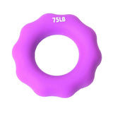 Max Silicone Hand Finger Grip Ring Muscle Power Training Exerciser Purple 75LB - Aladdin Shoppers