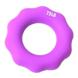 Max Silicone Hand Finger Grip Ring Muscle Power Training Exerciser Purple 75LB - Aladdin Shoppers