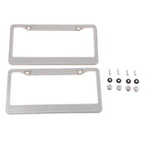 Max Silver Handmade Bling Rhinestones Stainless Steel Car License Plate Frame US - Aladdin Shoppers