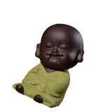 Max Small Mini Buddha Statue Monk Figurine Tea pet Decorative Ornaments Green - Aladdin Shoppers