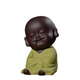 Max Small Mini Buddha Statue Monk Figurine Tea pet Decorative Ornaments Green - Aladdin Shoppers