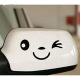 Max Smile Face Car Rearview Mirror Sticker Window Laptop Decals Stickers White - Aladdin Shoppers
