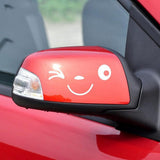 Max Smile Face Car Rearview Mirror Sticker Window Laptop Decals Stickers White - Aladdin Shoppers