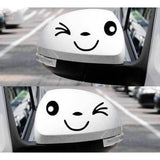 Max Smile Face Car Rearview Mirror Sticker Window Laptop Decals Stickers White - Aladdin Shoppers