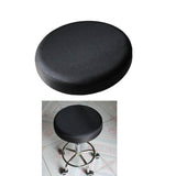 Max Smooth Surface Bar Stool Cover Round Lift Chair Seat Sleeve Salon Black_33x10cm - Aladdin Shoppers