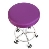 Max Smooth Surface Bar Stool Cover Round Lift Chair Seat Sleeve Salon Purple_35x10cm - Aladdin Shoppers