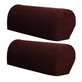 Max Sofa Armrest Covers Non Slip Stretch Arm Furniture Protector Dark Coffee - Aladdin Shoppers