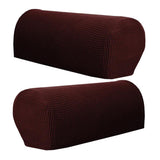 Max Sofa Armrest Covers Non Slip Stretch Arm Furniture Protector Dark Coffee - Aladdin Shoppers