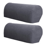 Max Sofa Armrest Covers Non Slip Stretch Arm Furniture Protector Gray - Aladdin Shoppers