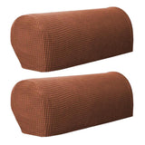 Max Sofa Armrest Covers Non Slip Stretch Arm Furniture Protector Light Coffee - Aladdin Shoppers