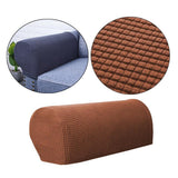 Max Sofa Armrest Covers Non Slip Stretch Arm Furniture Protector Light Coffee - Aladdin Shoppers