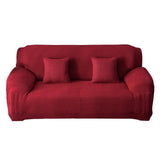 Max Sofa Cover Furniture Slipcover Couch Protector Soft Elastic 145-185cm wine red - Aladdin Shoppers