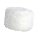 Max Soft Furry Round Footstool Cover Little Stool Chair White - 40cm - Aladdin Shoppers