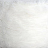 Max Soft Furry Round Footstool Cover Little Stool Chair White - 40cm - Aladdin Shoppers