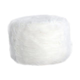 Max Soft Furry Round Footstool Cover Little Stool Chair White - 40cm - Aladdin Shoppers