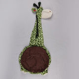 Max Soft Plush Animal Shape Foot Stool Cover with Chair Leg Socks Green Giraffe - Aladdin Shoppers