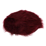Max Soft Sheepskin Fluffy Skin Faux Fur Rug Mat Small Rugs Wine Red 30cm - Aladdin Shoppers
