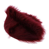 Max Soft Sheepskin Fluffy Skin Faux Fur Rug Mat Small Rugs Wine Red 30cm - Aladdin Shoppers