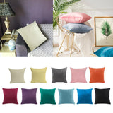 Max Soft Velvet Pillow Cover Solid Color Throw Pillow Case Creamy-white-45x45cm - Aladdin Shoppers