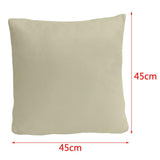 Max Soft Velvet Pillow Cover Solid Color Throw Pillow Case Creamy-white-45x45cm - Aladdin Shoppers