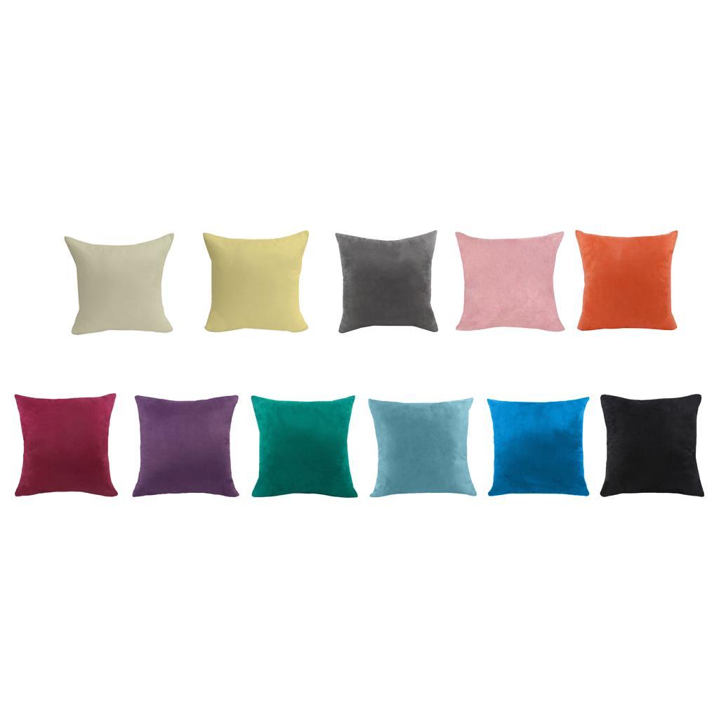 Max Soft Velvet Pillow Cover Solid Color Throw Pillow Case Creamy-white-45x45cm - Aladdin Shoppers