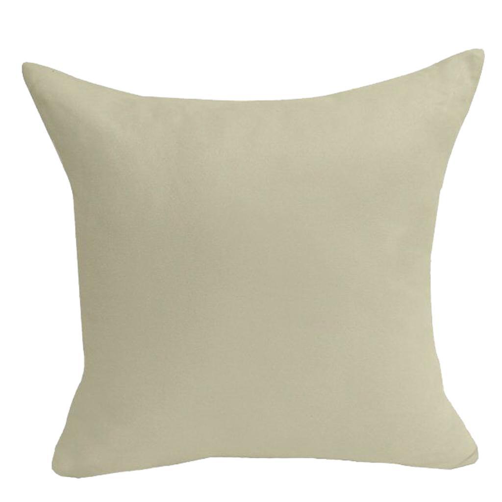 Max Soft Velvet Pillow Cover Solid Color Throw Pillow Case Creamy-white-45x45cm - Aladdin Shoppers