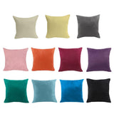 Max Soft Velvet Pillow Cover Solid Color Throw Pillow Case Creamy-white-45x45cm - Aladdin Shoppers
