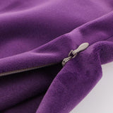 Max Soft Velvet Solid Color Throw Pillow Covers Cushion Case Dark Purple - Aladdin Shoppers