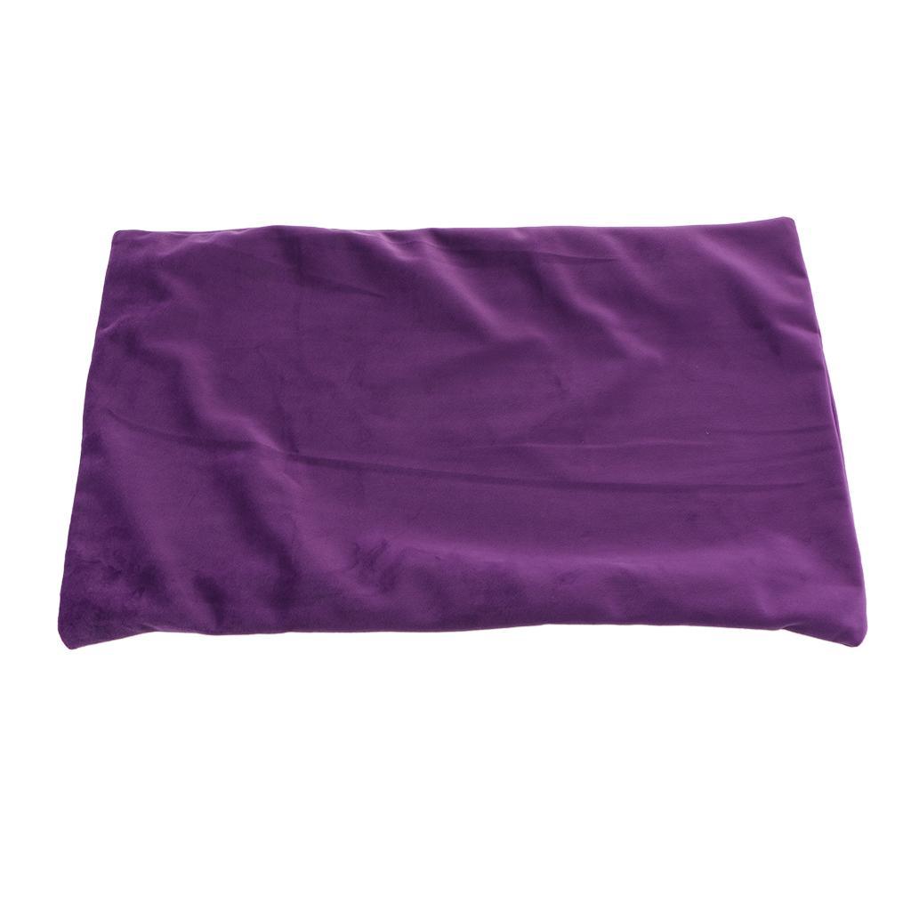 Max Soft Velvet Solid Color Throw Pillow Covers Cushion Case Dark Purple - Aladdin Shoppers