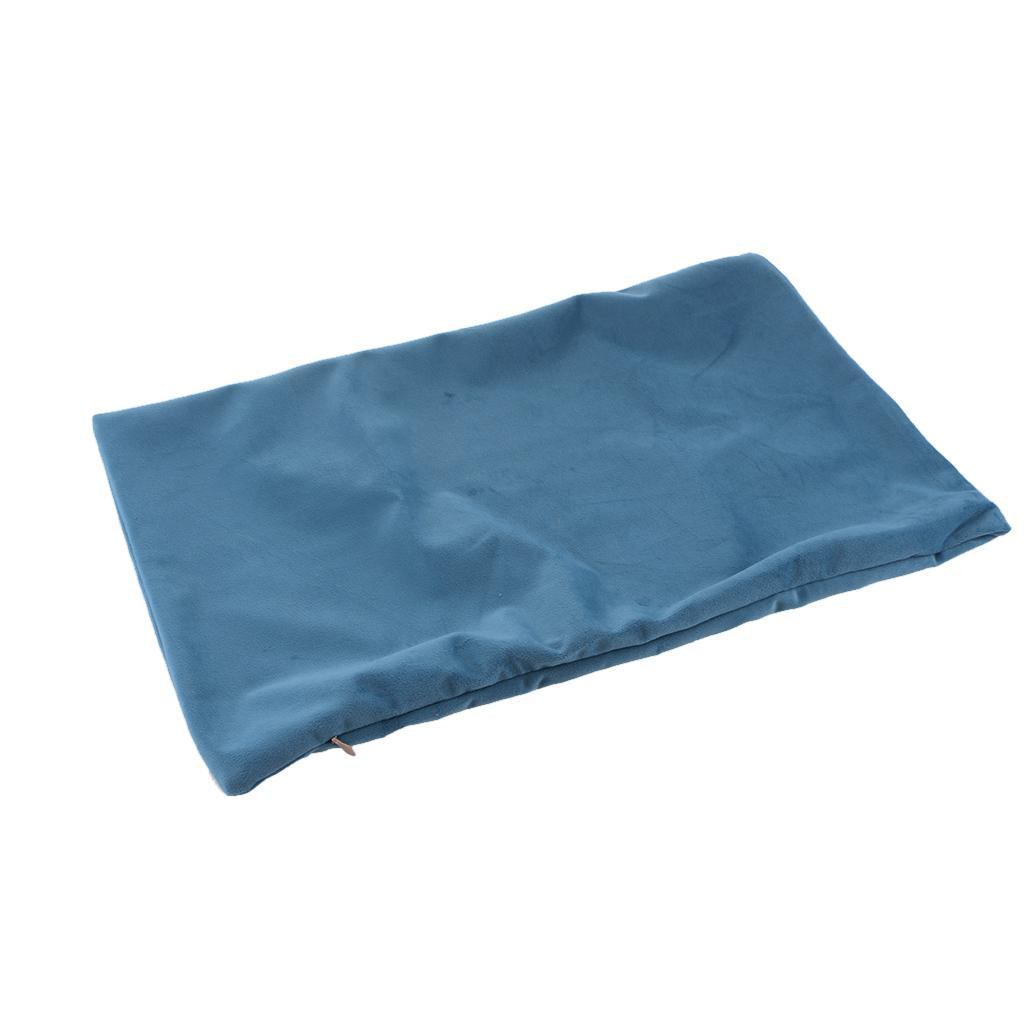 Max Soft Velvet Solid Color Throw Pillow Covers Cushion Case Lake Blue - Aladdin Shoppers