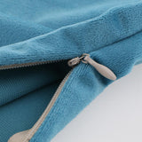 Max Soft Velvet Solid Color Throw Pillow Covers Cushion Case Lake Blue - Aladdin Shoppers