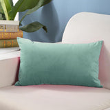 Max Soft Velvet Solid Color Throw Pillow Covers Cushion Case Light Green