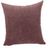 Max Soft Velvet Throw Pillow Cover Velvet Cushion Cover Pillowcase Brown 50 x 50cm - Aladdin Shoppers