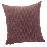 Max Soft Velvet Throw Pillow Cover Velvet Cushion Cover Pillowcase Brown 50 x 50cm - Aladdin Shoppers