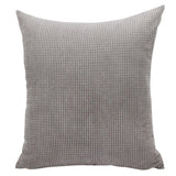 Max Soft Velvet Throw Pillow Cover Velvet Cushion Cover Pillowcase Grey 60 x 60cm - Aladdin Shoppers