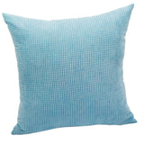 Max Soft Velvet Throw Pillow Cover Velvet Cushion Cover Pillowcase Light Blue 50 x 50cm - Aladdin Shoppers