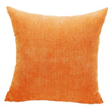 Max Soft Velvet Throw Pillow Cover Velvet Cushion Cover Pillowcase Orange 50 x 50cm - Aladdin Shoppers