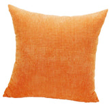 Max Soft Velvet Throw Pillow Cover Velvet Cushion Cover Pillowcase Orange 50 x 50cm - Aladdin Shoppers