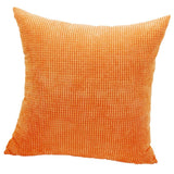 Max Soft Velvet Throw Pillow Cover Velvet Cushion Cover Pillowcase Orange 50 x 50cm - Aladdin Shoppers