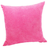 Max Soft Velvet Throw Pillow Cover Velvet Cushion Cover Pillowcase Rose Red 50 x 50cm - Aladdin Shoppers