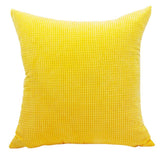 Max Soft Velvet Throw Pillow Cover Velvet Cushion Cover Pillowcase Yellow 50 x 50cm - Aladdin Shoppers