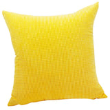 Max Soft Velvet Throw Pillow Cover Velvet Cushion Cover Pillowcase Yellow 50 x 50cm - Aladdin Shoppers