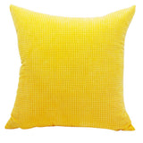 Max Soft Velvet Throw Pillow Cover Velvet Cushion Cover Pillowcase Yellow 50 x 50cm - Aladdin Shoppers