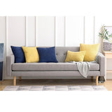 Max Solid Color Corduroy Pillow Case Square Sofa Cushion Cover Apricot - Aladdin Shoppers