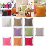 Max Solid Color Corduroy Pillow Case Square Sofa Cushion Cover Apricot - Aladdin Shoppers