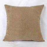 Max Solid Color Corduroy Pillow Case Square Sofa Cushion Cover Apricot - Aladdin Shoppers