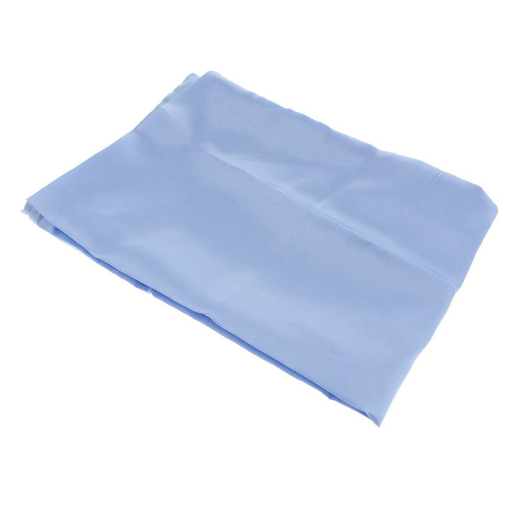 Max Solid Color Faux Silk Satin Pillowcase 51 x 66cm Blue