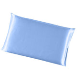 Max Solid Color Faux Silk Satin Pillowcase 51 x 66cm Blue - Aladdin Shoppers