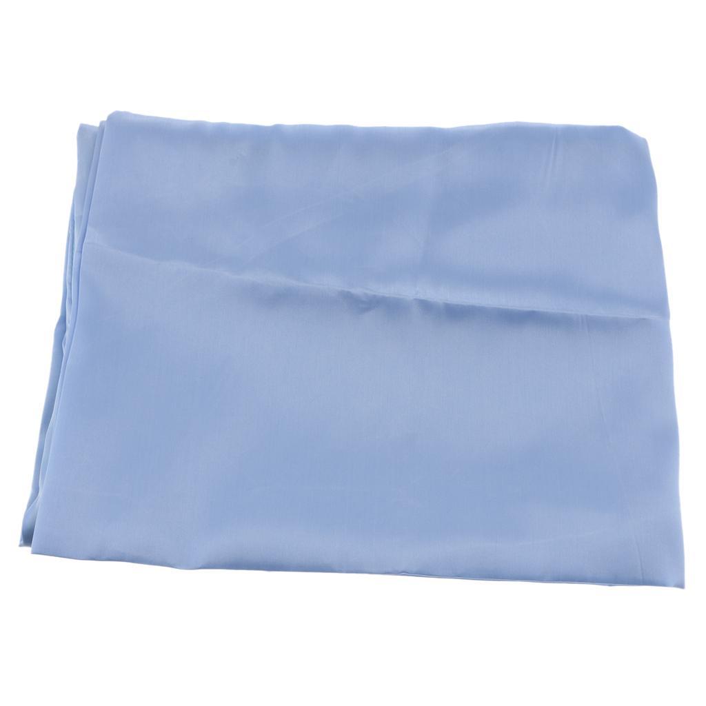 Max Solid Color Faux Silk Satin Pillowcase 51 x 66cm Blue - Aladdin Shoppers
